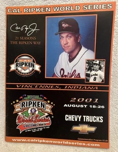 2001 Cal Ripken Baseball World Series Program Vincennes IN Team Photos, Rosters - Picture 1 of 11