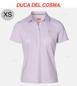 Polo de golf para mujer Duca Del Cosma POLO CHIARA - BLANCO/PÚRPURA, talla XS - Imagen 1 de 4