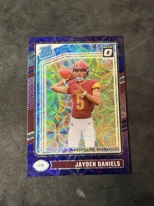 2024 Donruss Optic #248 Jayden Daniels Purple Scope Prizm Rookie RC Commanders - Picture 1 of 2