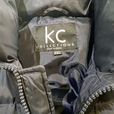 KC Collections Chaleco Puffer Chaqueta XXL Plumón Mezcla Azul Marino Foto 1 de 4