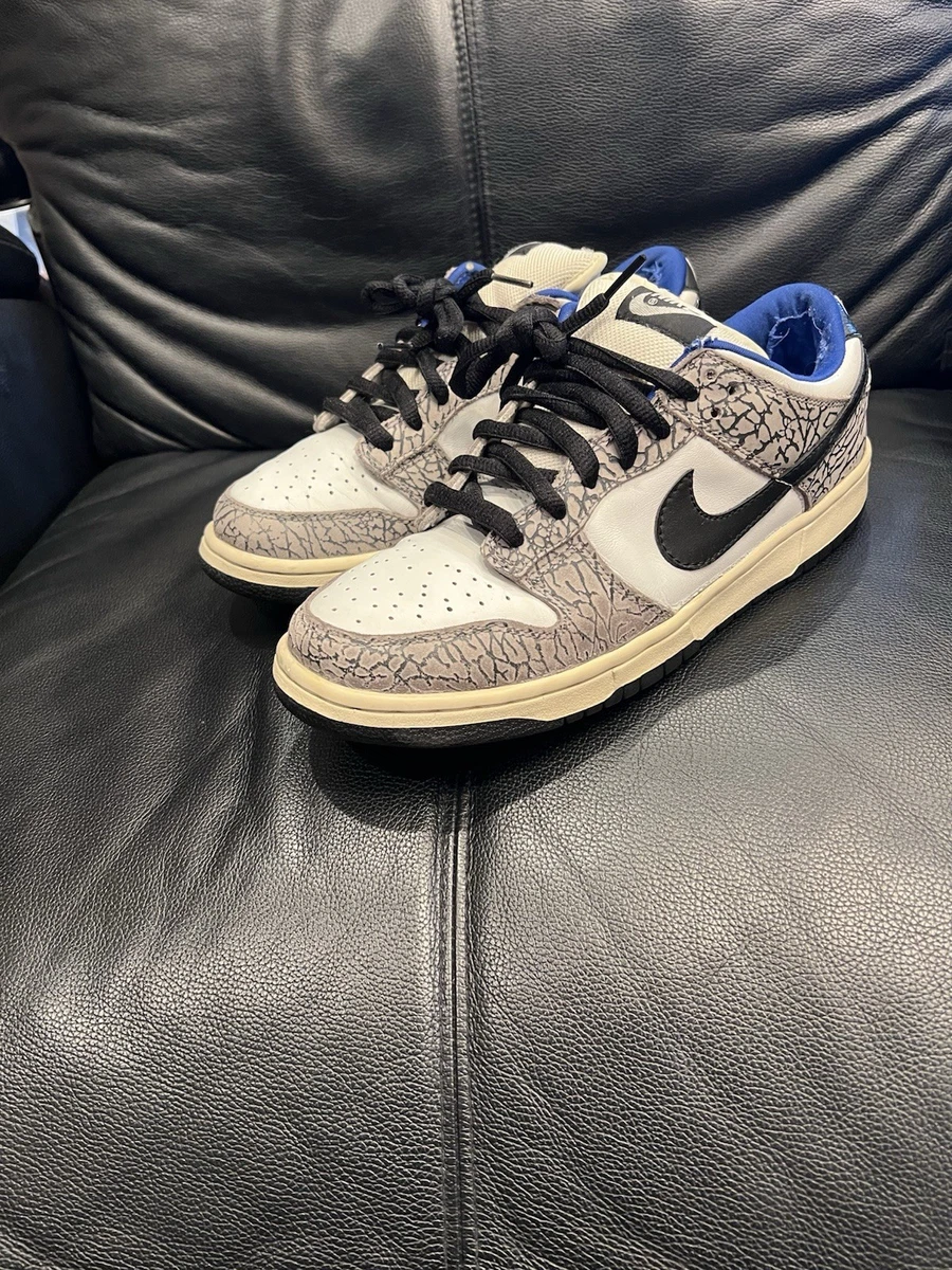 Nike Supreme x Dunk Pro SB Low White Cement for Sale