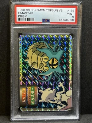 Omastar vs Mewtwo Prism Holo #139 PSA 9 1998-99 Japanese Pokemon Topsun VS - Image 1 of 4