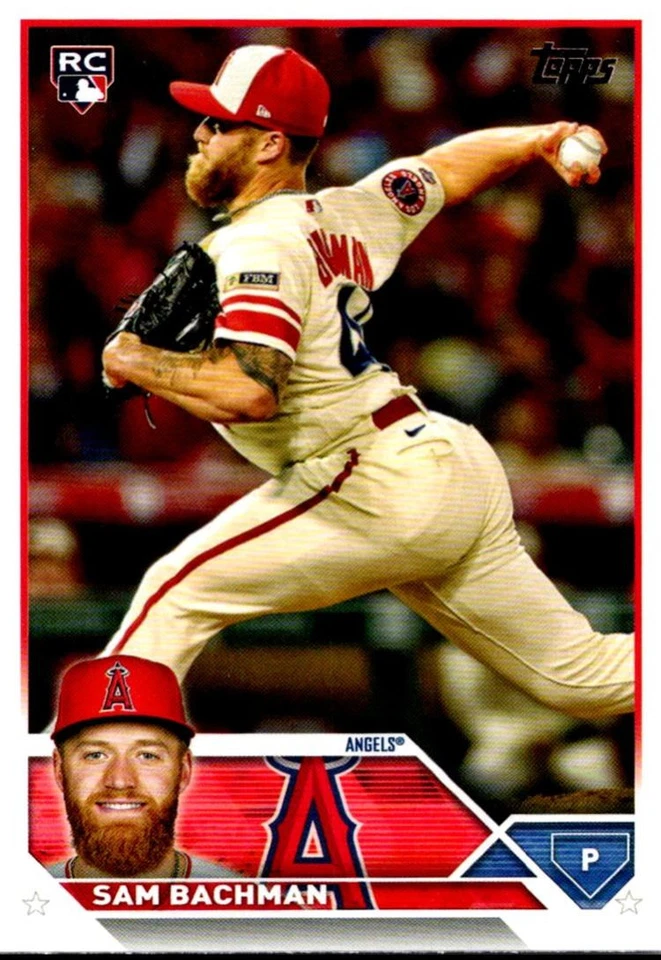 2023 Topps Update Sam Bachman Rookie Los Angeles Angels #US238 - Image 1 of 2