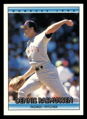 Dennis Rasmussen 1992 Donruss #245 San Diego Padres BASEBALL *087 - Image 1 of 2
