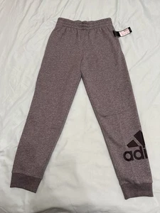 New With Tag Adidas Boys (10/12) Grey Sweat Pants With Pockets - Picture 1 of 9