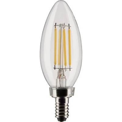 Satco 40W Equivalent Warm White B11 Candelabra Traditional LED Decorative Light - Image 1 of 4