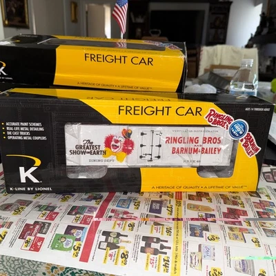 K Line O-O27 Gauge Ringling Bros. the greatest show on earth dining dept - Image 1 of 2