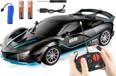 Black RC Drift Car for Kids – Remote Control, Driftable, 22×10×7 CM - Image 1 of 4