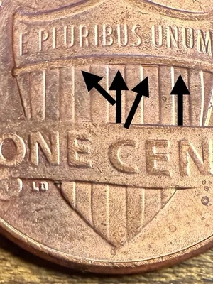 2020 D Shield Cent With Variety VDDR-001 - Image 1 of 4