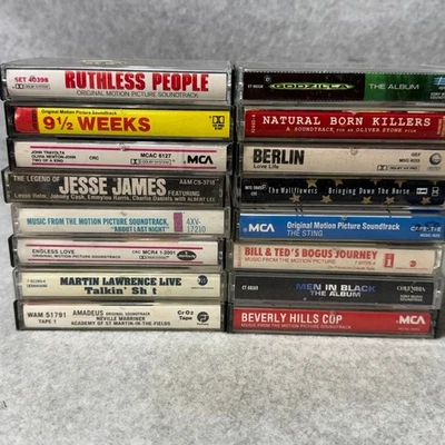 Vintage Movie Soundtracks Cassette Tapes Lot of 16 Mix Film Music Collection - Image 1 of 4