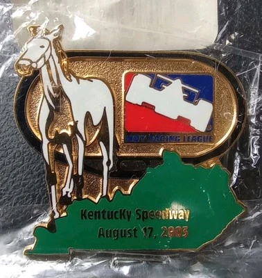 2003 Indy Race League Kentucky Speedway Hat / Lapel Pin New - Image 1 of 4