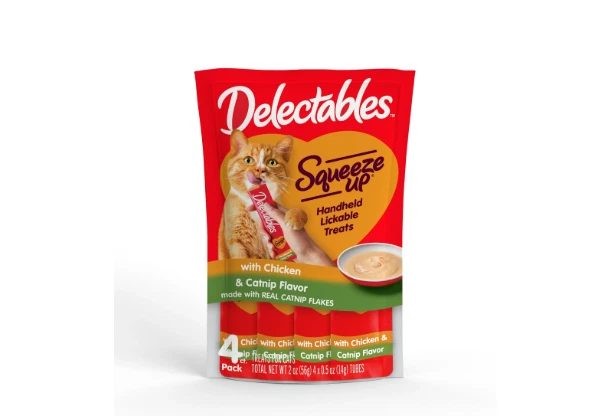 Hartz Delectables Squeeze Up Chicken with Catnip Flavored Lickable Cat Treat - Image 1 of 1