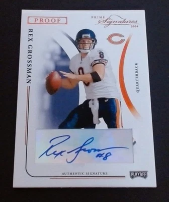 2004 Playoff Prime Signatures Signature Proofs Bronze #18 Rex Grossman 46/150 - Image 1 of 3