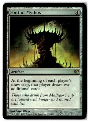 MTG Foil Font of Mythos - Conflux Heavily Played English - Image 1 of 2