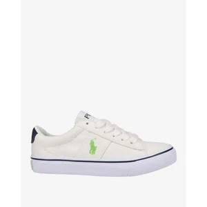 NUEVO Polo Ralph Lauren Sayer Tenis Blanco/Azul Talla 5Y/6.5 Para Mujer RF10409 - Imagen 1 de 7