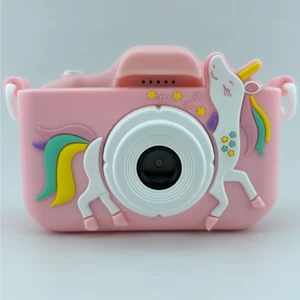 Unicorn Pink Kids Selfie Camera Girls Age 3-12 HD Kids Digital Video - Picture 1 of 6