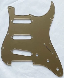 Guitar Pickguard for Fender US Stratocaster Start SSS 11 Hole,1 Ply Acrylic Gold - Picture 1 of 8