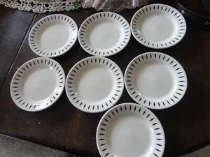 Homer Laughlin Black Diamond 6 5/8" set of 7 restaurantware bread/dessert plates - Picture 1 of 2