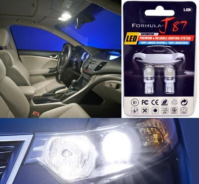 Luz LED 5050 Blanca 6000K 168 Dos Bombillas Marcador Lateral Delantero Estacionamiento Reemplazar JDM Foto 1 de 4