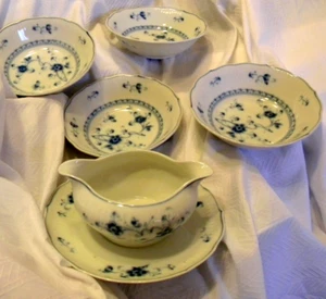 Antique Vintage Victoria Blue No.7050 Flow Blue Finest Stoneware EVER! Rare !! - Picture 1 of 6