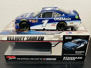 2018 Elliott Sadler One Main Autograph Last season car 1 24 (1 of 132) - Picture 1 of 2