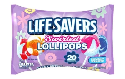 Lifesavers 7.1 oz. SWIRLED 20-Lollipops Suckers Lollypops Life Savers BB 12/2026 - Image 1 of 3