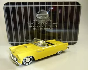 Matchbox 1955 Ford Thunderbird giallo ""Platinum Edition"" nuovo in scatola di latta - Foto 1 di 5