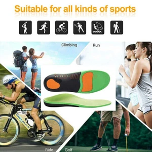 Orthotic Insoles Arch Support Flat Foot Plantar Feet Fasciitis Pad Insert Unisex - Picture 1 of 17