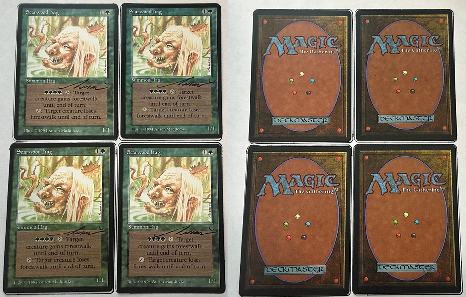 MTG Black Signed The Dark DRK Scarwood Hag MINT - Image 1 of 1