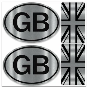 Set 4 PVC Vinyl Stickers UK UK Decal Sticker Car, Motorcycle - Picture 1 of 7