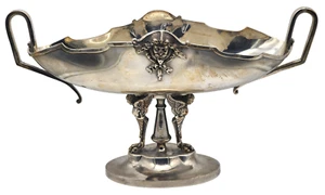 1874 Antique SIMPSON, HALL & MILLER Silver Plate Centerpiece Bowl ~ EGYPTIAN - Bild 1 von 8