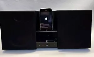 Logitech Stereo Model 0217A Amfm Stream Fav Songs Very Nice. Sound Clean - Picture 1 of 15