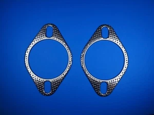 2 x 2.75 “ Inch / 70 mm High Performance Exhaust Gasket with Fire Ring - Afbeelding 1 van 12