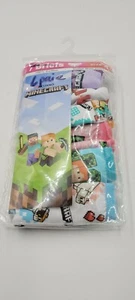 Minecraft Girls 6-Pack Briefs by Handcraft 100% Cotton SIZE 4 NEW - Picture 1 of 5