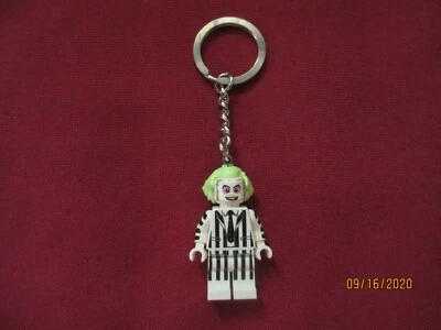 LEGO DISNEY MINIFIGURE  BEETLEJUICE   KEYCHAIN MINIFIGURE HTF RARE  - Image 1 of 2