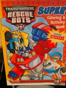 Libro de actividades y colorear Transformers Rescue Bots 2012 nuevo con cubierta arrugada* d2 - Imagen 1 de 12