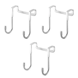 3 Pcs Bedside Cabinet Hook over The Door for Hanging Clothes and Coat Hanger - Picture 1 of 12