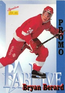 1995 Signature Rookies Fab Five Promo #FF1 Bryan Berard - Picture 1 of 2