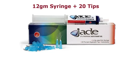 Dharma Research Jade BLUE Acid Etchant 12gm Gel / Applicator Tips USA