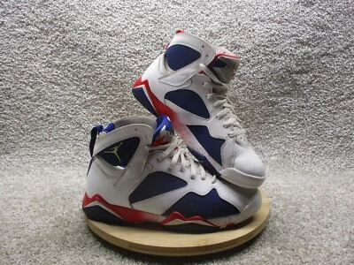 Talla 10.5 - Air Jordan 7 Retro Tinker Alterno Cordones EE. UU. Rojo Blanco Azul Usado en Excelente Condición Foto 1 de 4