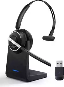 Bluetooth Headset, Wireless Headset with Microphone for PC, V5.2 - Picture 1 of 6