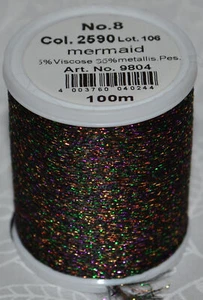 Madeira Glamour 8 Thread, Embroidery, Crochet 100m Colour 2590 MERMAID - Picture 1 of 1