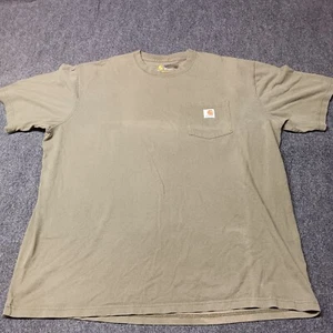 * Carhartt Pocket T Shirt Herren 2XL Moosgrün Original Fit Kurzarm Workwear - Bild 1 von 8