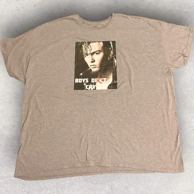 Футболка с серой лентой The Cure для мальчиков Don't Cry для взрослых подходит для музыки 3XL - Изображение 1 из 4