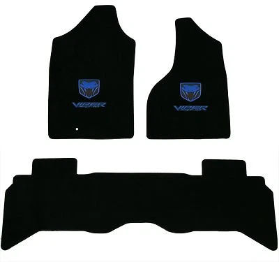 Lloyd Mats VELOURTEX 3 件套垫 SRT-10 Viper 卡车 * 前垫蓝色标志 * — 第 1/3 张图片