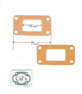 HODAKA 250 CARBURETOR MANIFOLD Gaskets, set of 2.(Hod 250-5) - Picture 1 of 1