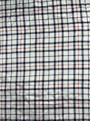 Sábana bajera Tommy Hilfiger azul rojo a cuadros queen Foto 1 de 3