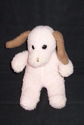 VTG 1990 Gund Baby Time Puppy Dog Musical Plush Pink Brown Ears Stuffed Animal - Image 1 of 3