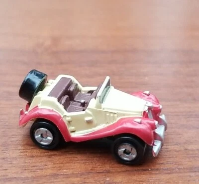 Vintage 80s Micro Machines MG TF 1950 Convertible Red Tan Galoob 1986 - Image 1 of 4