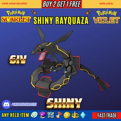 ✨6IV Shiny Rayquaza✨Pokemon Scarlet And Violet - Image 1 of 3